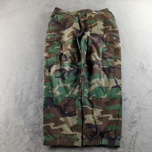 Vintage 90s US Military Pants Mens Large Short Woodland Camo BDU Combat Propper